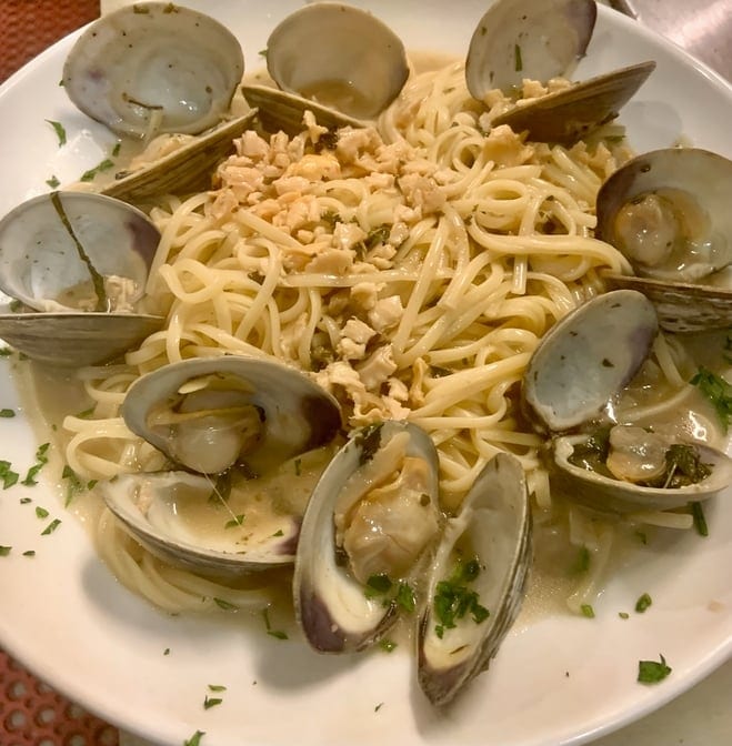 Linguini and Clams Pasta.