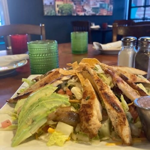 Fajita Chicken Salad Lunch.