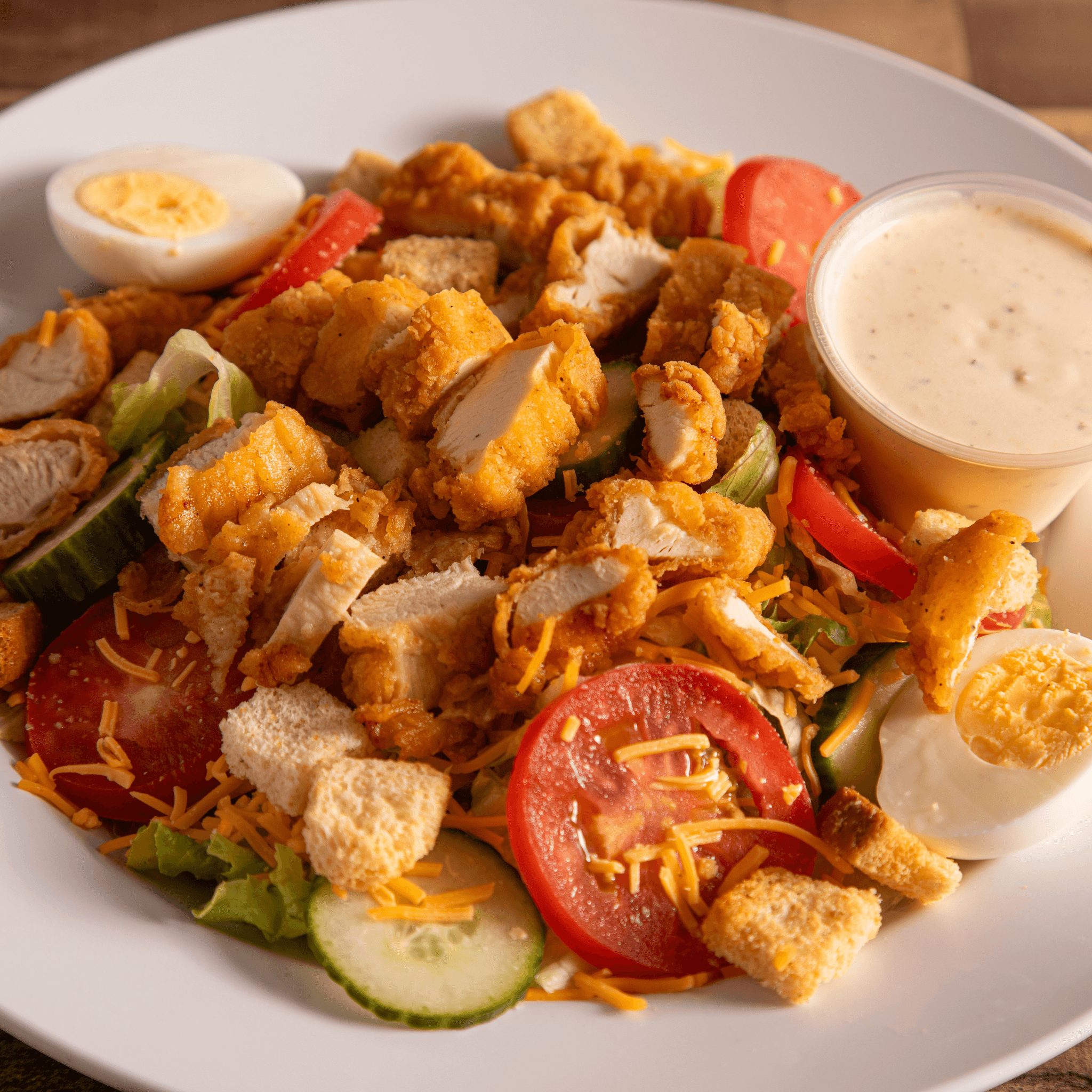 Crispy chicken salad.