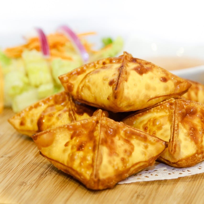 Spicy Crab Rangoon  (5) (real crab meats).