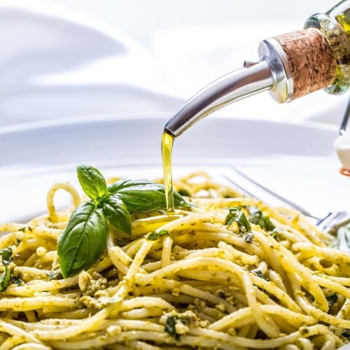 Pasta with Oil & Garlic.