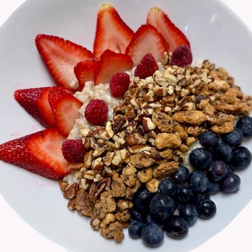 Sweet Berry Maple Oatmeal.