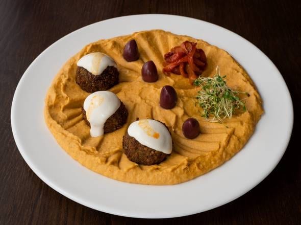 Warm Humus Plate.