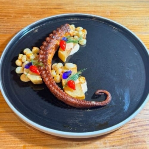 Pulpo en Salsa Anticuchera.