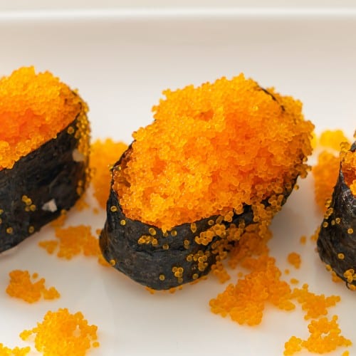 Flying Fish Egg (Tobiko) Nigiri.