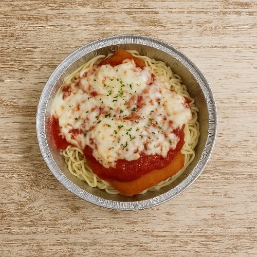 Spaghetti Chicken Parmesan.