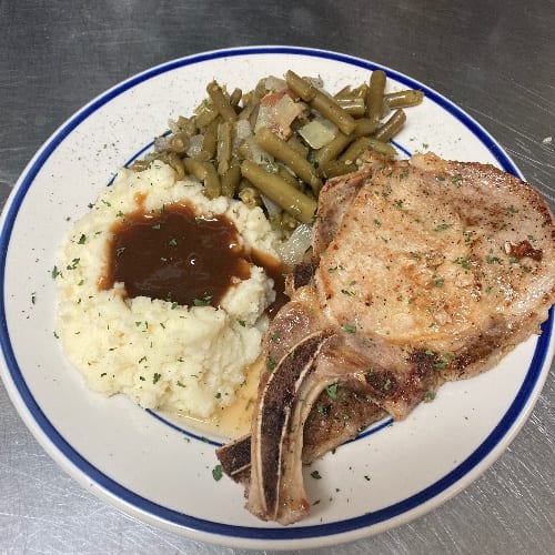Pork Chop Dinner.