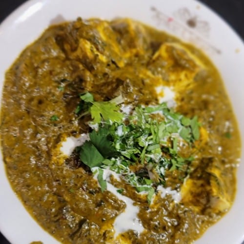Saag Paneer.