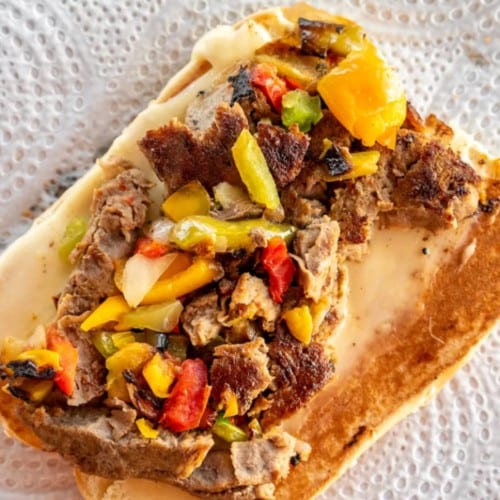Philly Cheese Steak-Beef Sandwich.