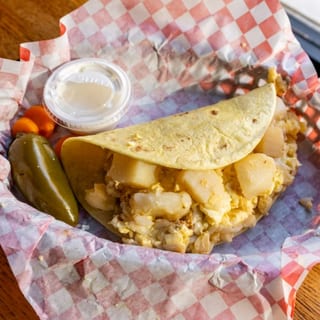 Breakfast Taco Eggs/Potato/Cheese