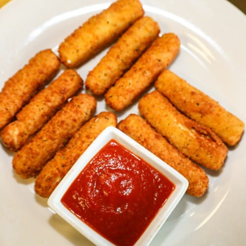 Fried Mozzarella Sticks.