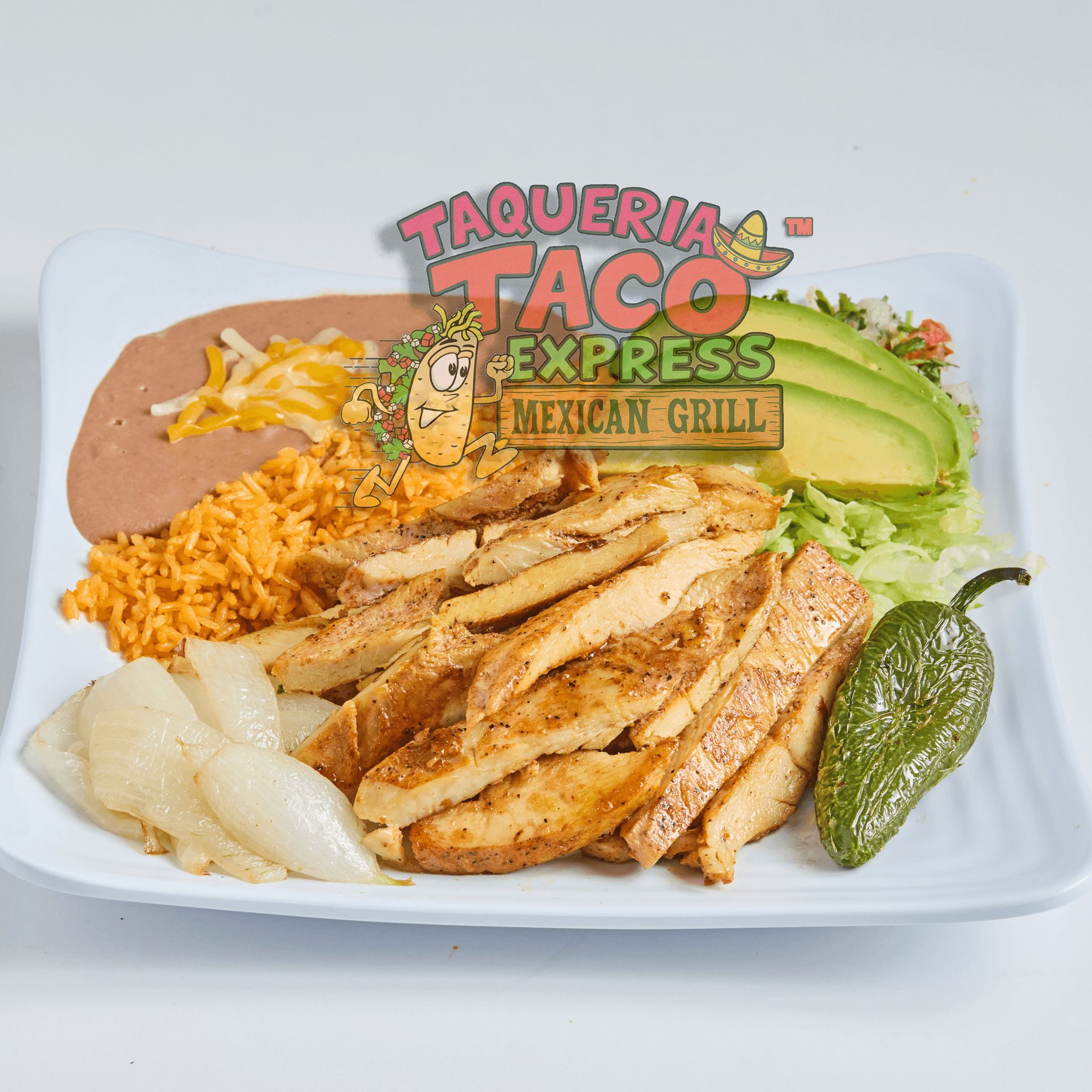 Pollo Asado Plate.