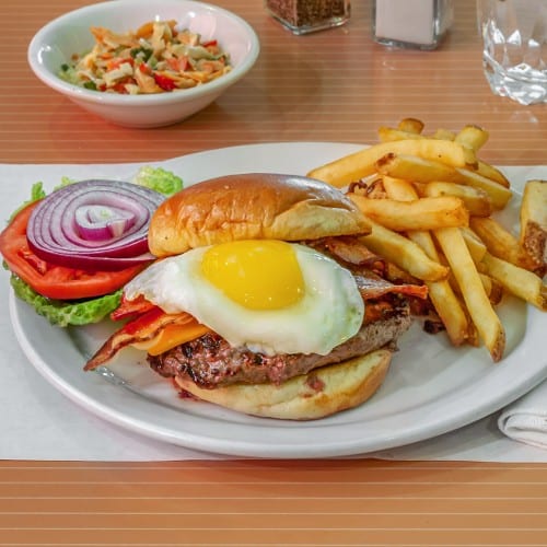 Sunny Side Burger.