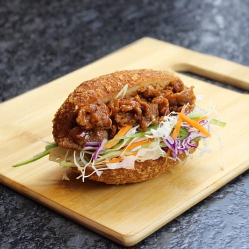 Spicy Gochujang Pork Croquette.