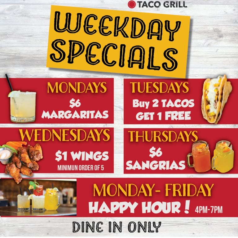 WEEKDAY SPECIALS