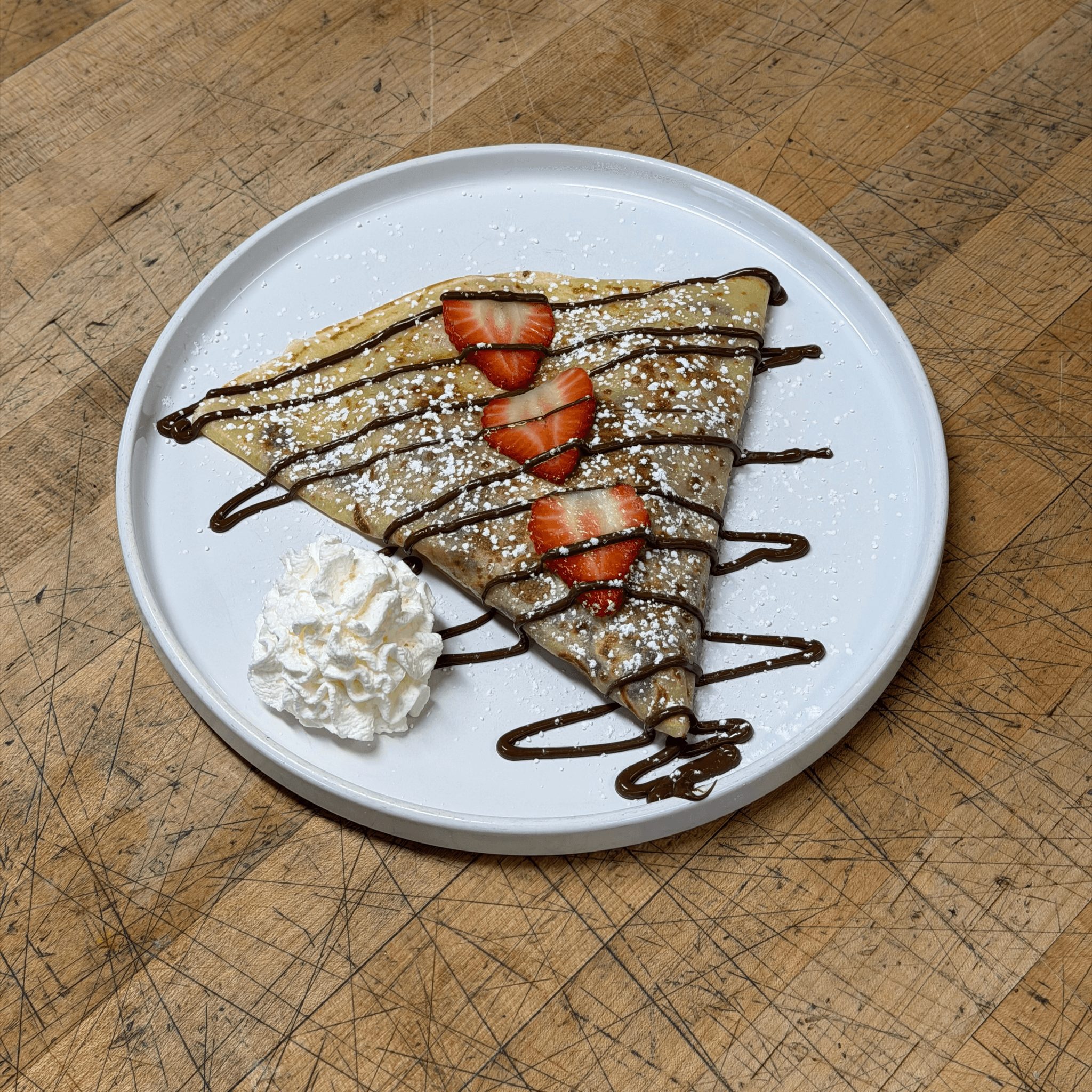 Nutella Strawberry Crepe.