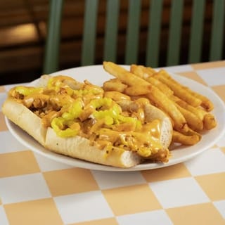 Buzzin Cheesesteak + Fries