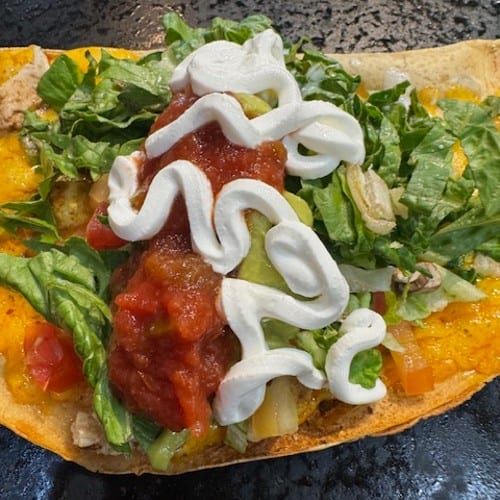Mexi-Crepe Chicken.