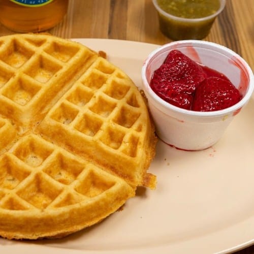 Waffle With Strawberry.