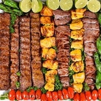 Kabob Platters (Any 3 Skewers).