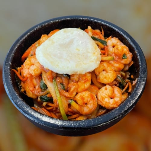 Spicy Shrimp Dolsot.