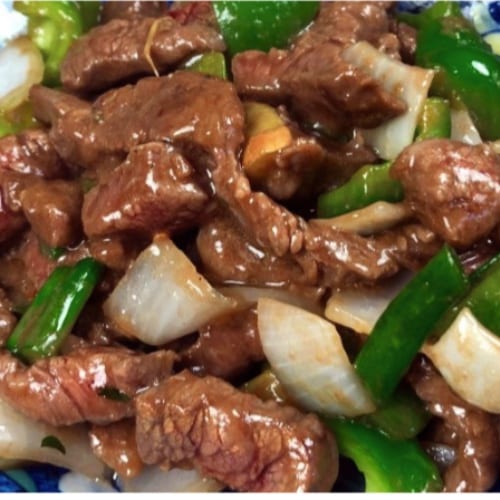 Green Pepper Steak.