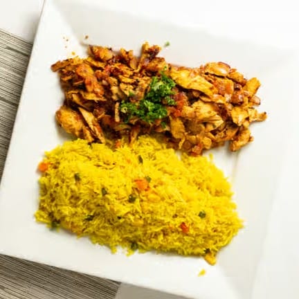 Chicken Shawarma Plate.