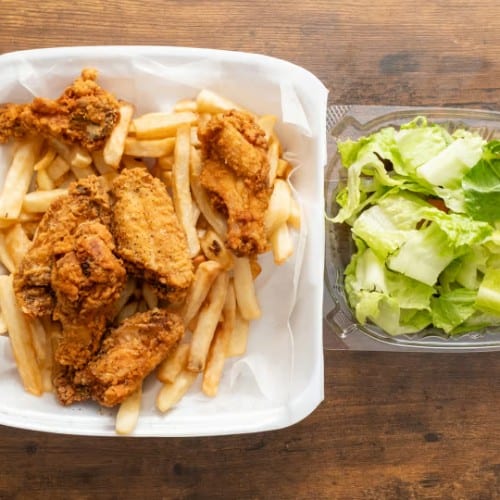 Chicken Wing Dinner.