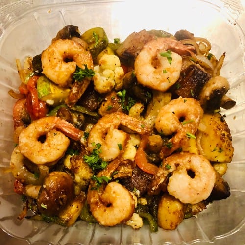 Prawn Tawa Thokku Fry.