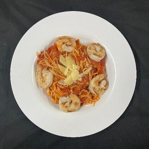 Spaghetti with Shrimp.