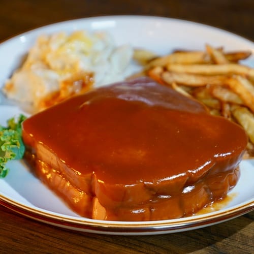 Hot Roast Beef Sandwich.