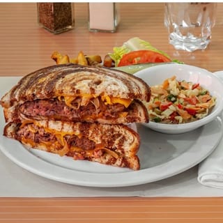  Patty Melt on Grilled Marble Rye 