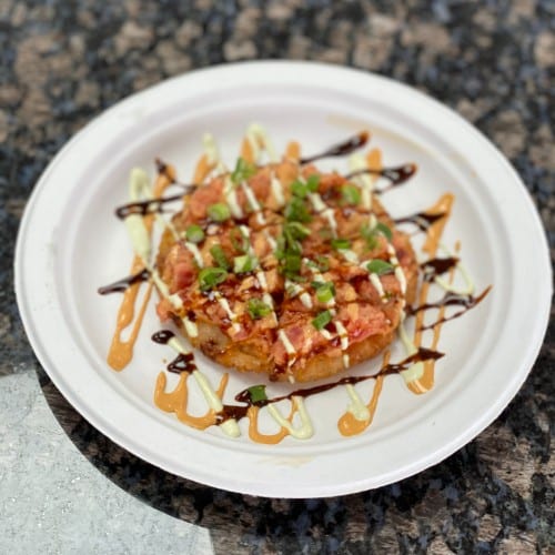 Spicy Tuna Pizza.