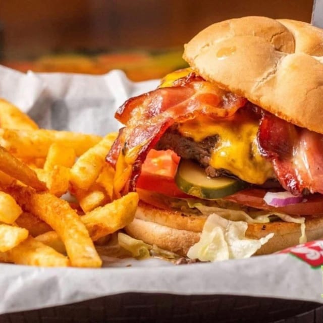 $6.99 Burgers with fries