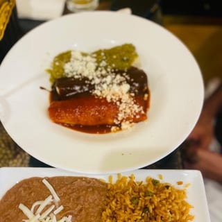 Chicken Tri-Color Enchiladas