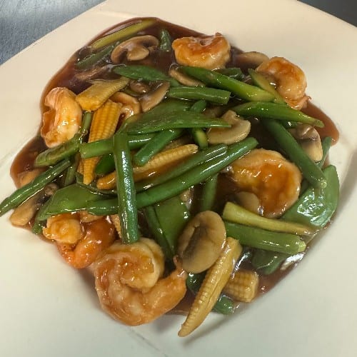 Shrimp in Xo Sauce.