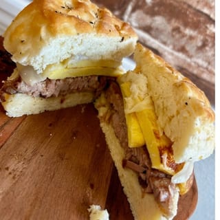 Brisket Egg & Cheese Sandwich