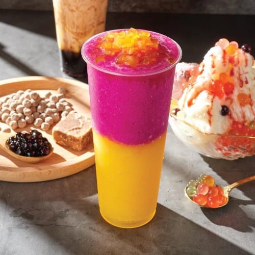 Dragonfruit Passion Fruit Slush.