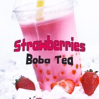 strawberry Bobba lemonade bubbles 