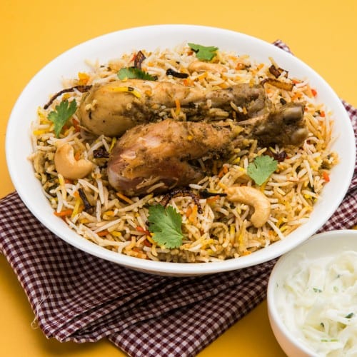 Bucket Chicken Sukka Biryani.