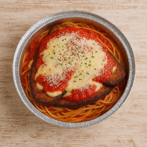 Spaghetti Eggplant Parmesan.