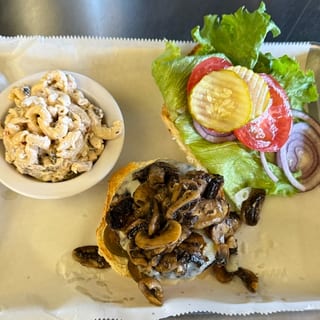 Kobe Burger with Choice of Toppings With French Fries