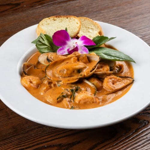 Seafood in Coconut Curry.