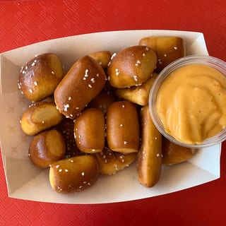 Pretzel bites with beer cheese