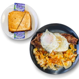 NY Strip Steak and Eggs Platter