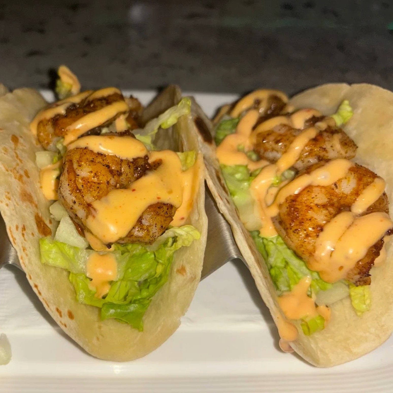 Shrimp Tacos.