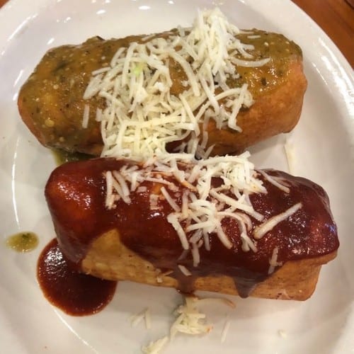 Bean & Cheese Chimichangas.