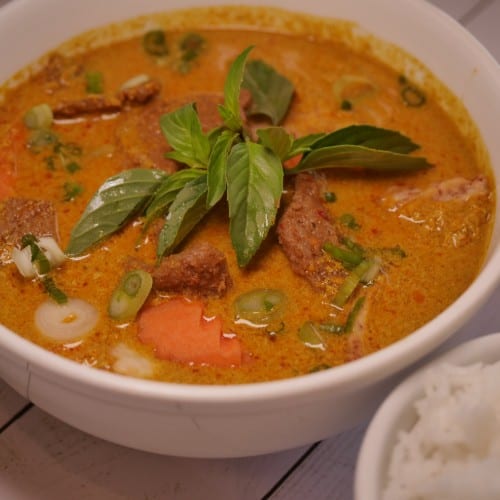 Mock Beef Curry.