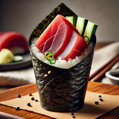 Bluefin Tuna Hand Roll.