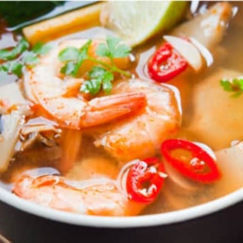 Clear Tom Yum Curry.